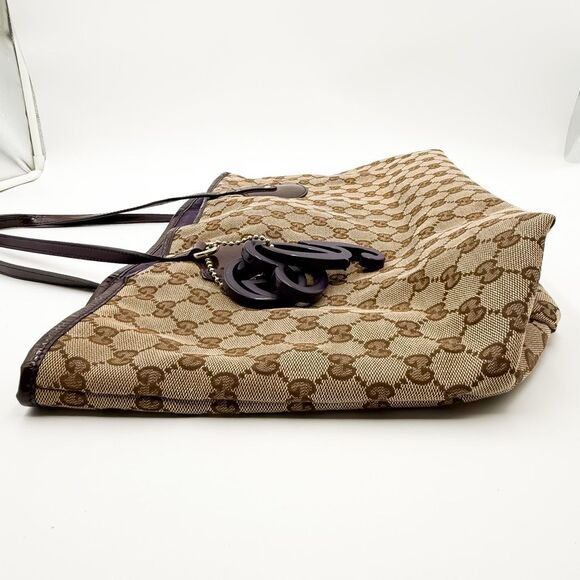 Gucci GG Jolie Monogram Brown Canvas Tote Shoulder Bag - Picture 13 of 15